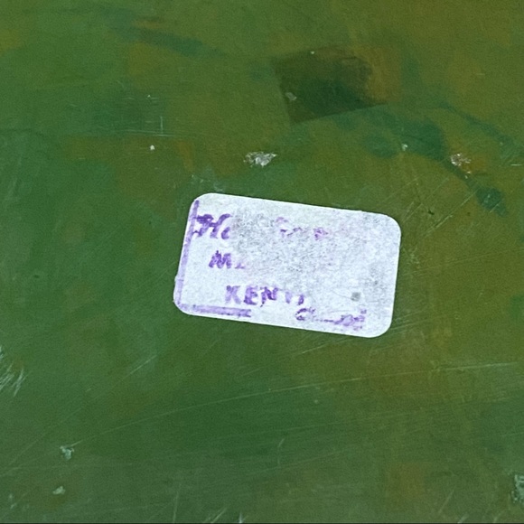 Green Cat Hand-carved Soapstone 4”X4” Square Trinket Dish - Picture 8 of 8